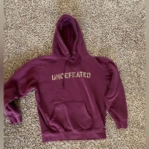 Undefeated Maroon Camo Hoodie